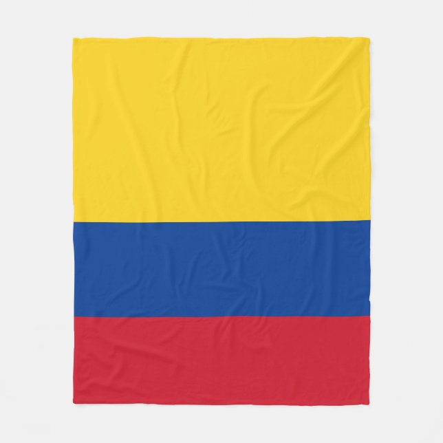 Colombia flagga fleecefilt (Framsidan)