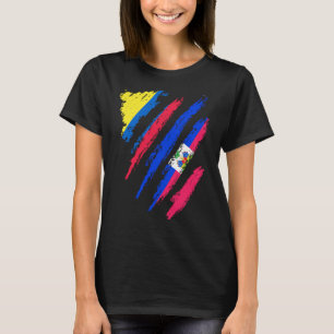 Colombia Flagga Haiti Grown Patriot Land Rand T Shirt