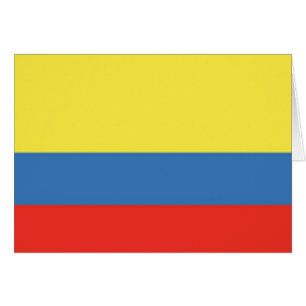 Colombia Flagga Hälsningskort
