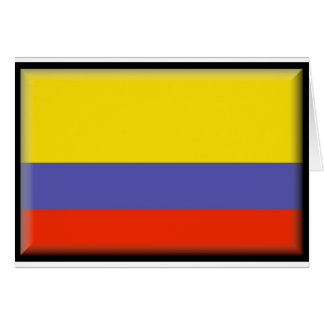 Colombia flagga hälsningskort