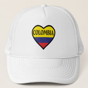 Colombia Flagga Heart Truckerkeps