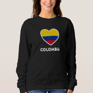 Colombia Flagga Hjärta T Shirt