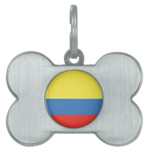 Colombia Flagga ID-bricka Husdjur