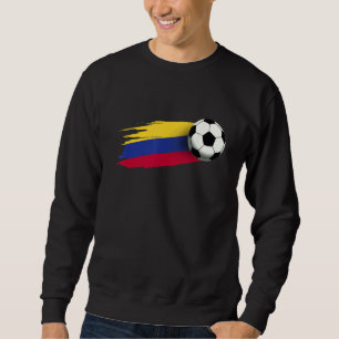Colombia Flagga Jersey Colombias fotbollslag Colom Lång Ärmad Tröja