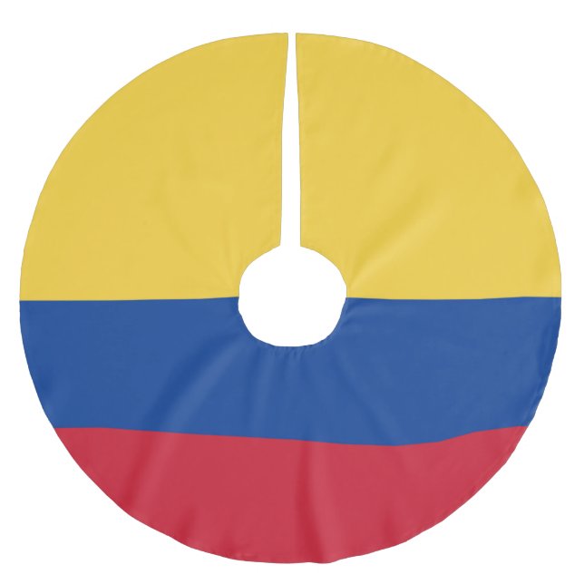 Colombia flagga julgransmatta borstad polyester (Framsidan)