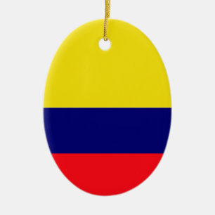 Colombia flagga julgransprydnad keramik