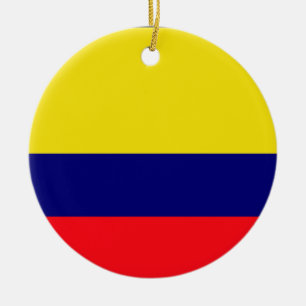 Colombia flagga julgransprydnad keramik