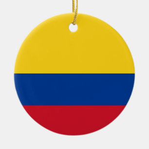 Colombia Flagga Julgransprydnad Keramik