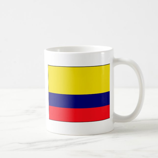 Colombia flagga kaffemugg (Höger)