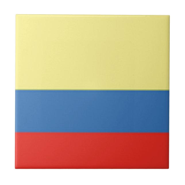 Colombia Flagga Kakelplatta (Framsidan)