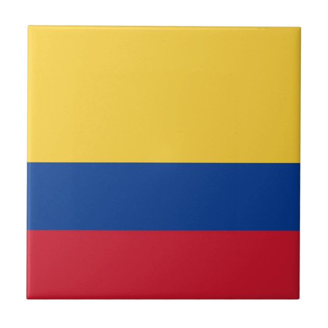 Colombia flagga kakelplatta (Framsidan)