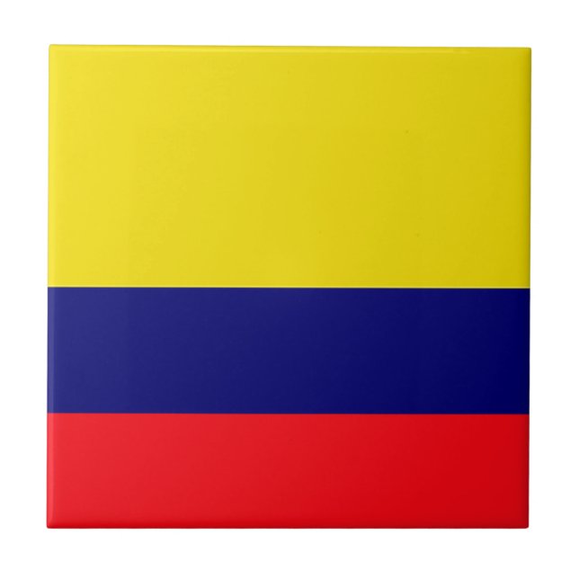 Colombia flagga kakelplatta (Framsidan)