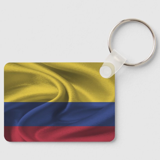 Colombia Flagga Keychain Nyckelring (Framsida)