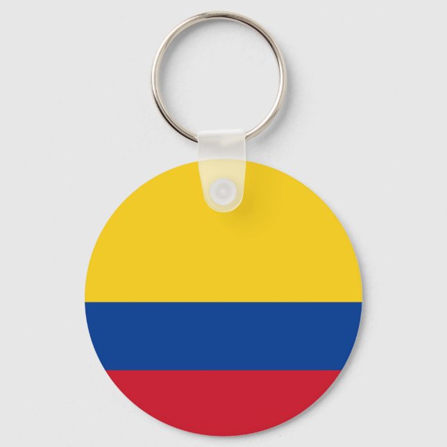 Colombia Flagga Keychain Nyckelring (Framsida)