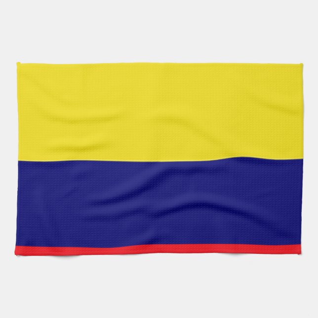 Colombia flagga kökshandduk (Horisontell)