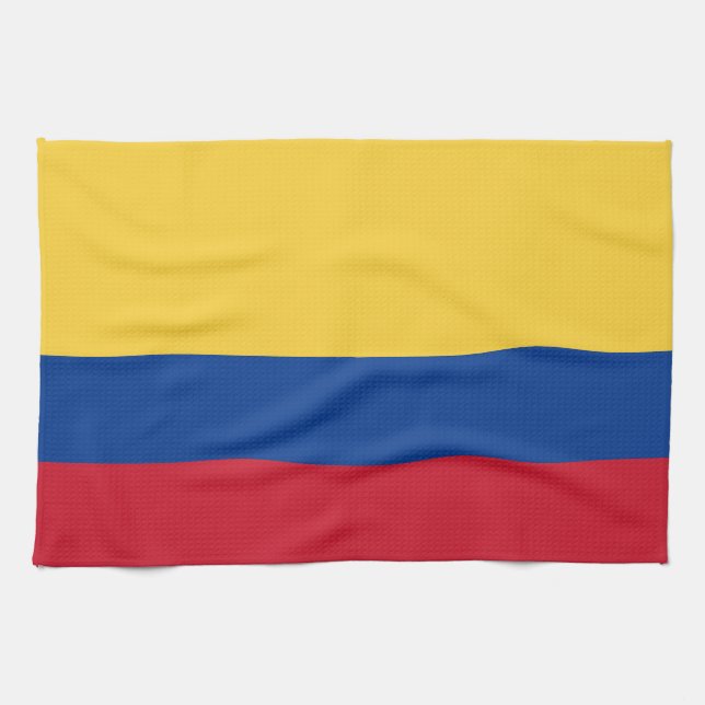 Colombia flagga kökshandduk (Horisontell)