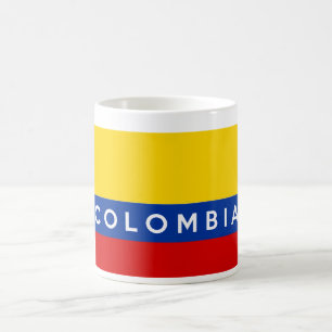 colombia flagga land namn kaffemugg