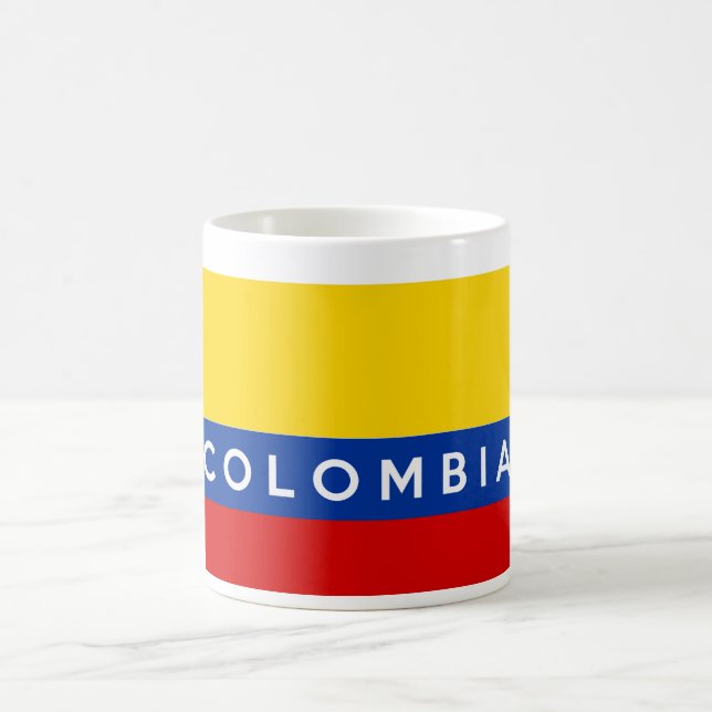 colombia flagga land namn kaffemugg (Center)