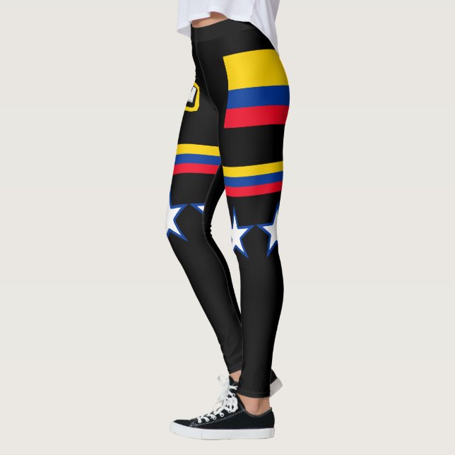 Colombia Flagga Leggings (Vänster)