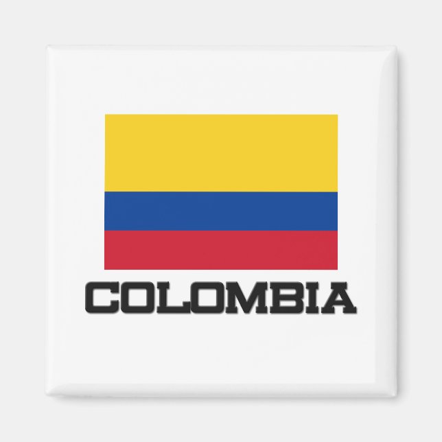 Colombia Flagga Magnet (Framsidan)