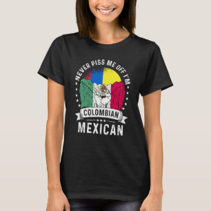 Colombia Flagga Mexiko Grown Humor Citizen Pride T Shirt