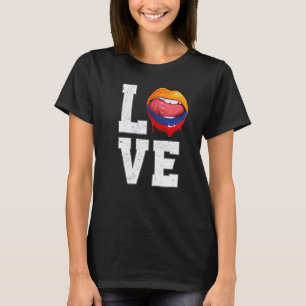 Colombia Flagga Oceanen Fläkt Kärlek Colombia T Shirt