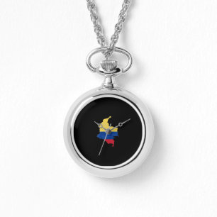 Colombia flagga och karta armbandsur