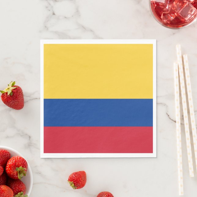 Colombia flagga pappersservett (Insitu)