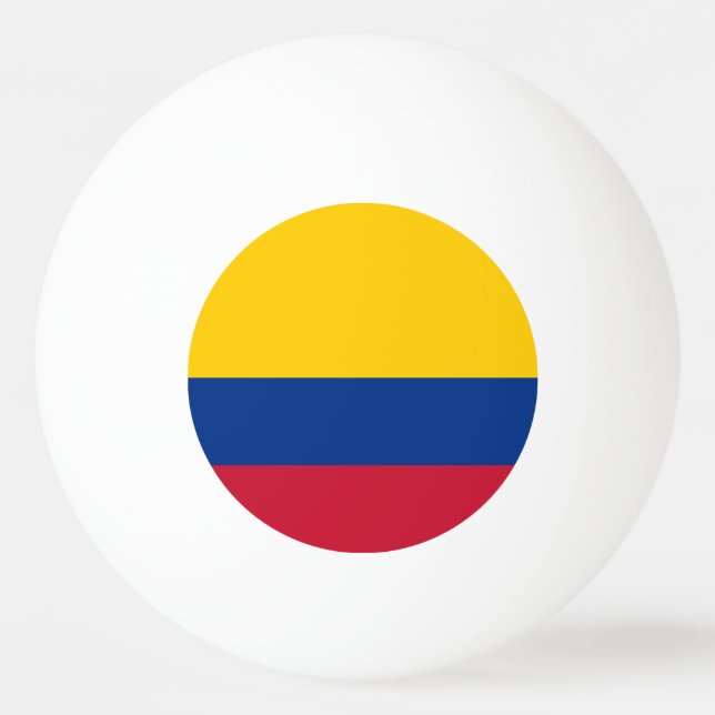 Colombia Flagga Pingisboll (Framsidan)