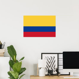 Colombia flagga poster
