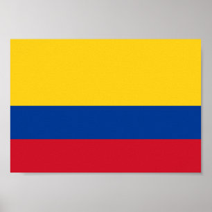 Colombia Flagga Poster