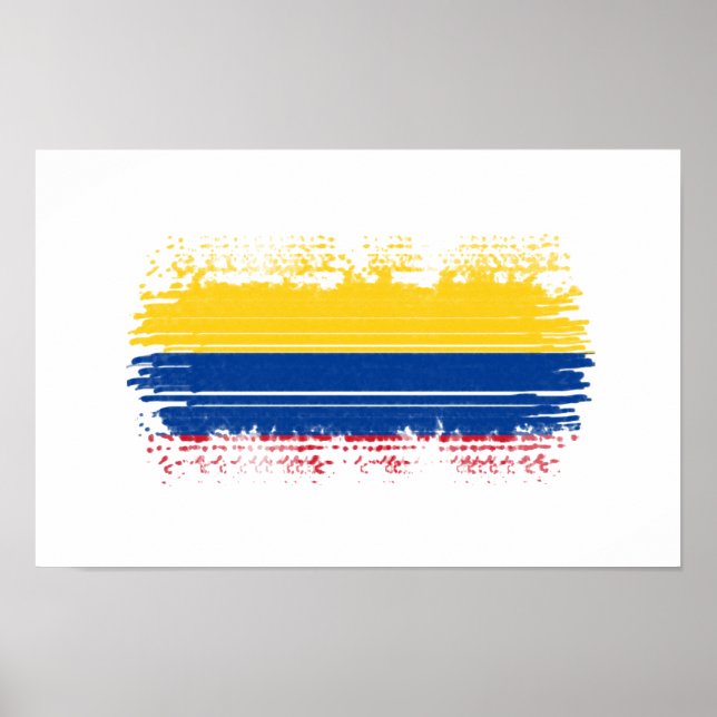Colombia flagga poster (Framsidan)