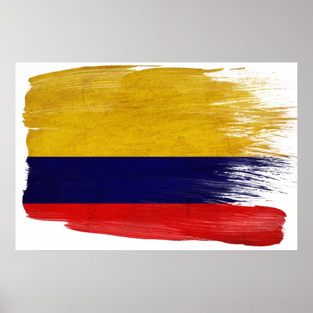 Colombia Flagga Poster (Framsidan)