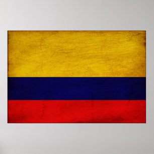 Colombia flagga poster