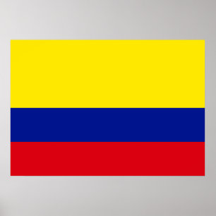 Colombia Flagga Poster
