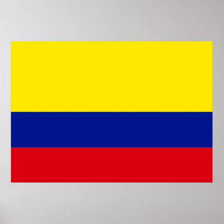 Colombia Flagga Poster