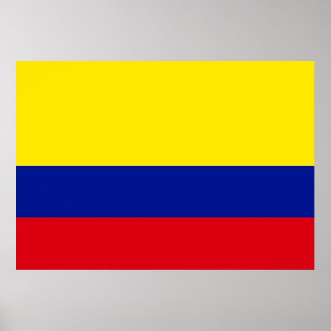 Colombia Flagga Poster (Framsidan)