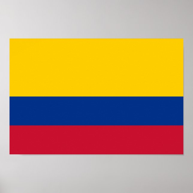 Colombia Flagga Poster (Framsidan)