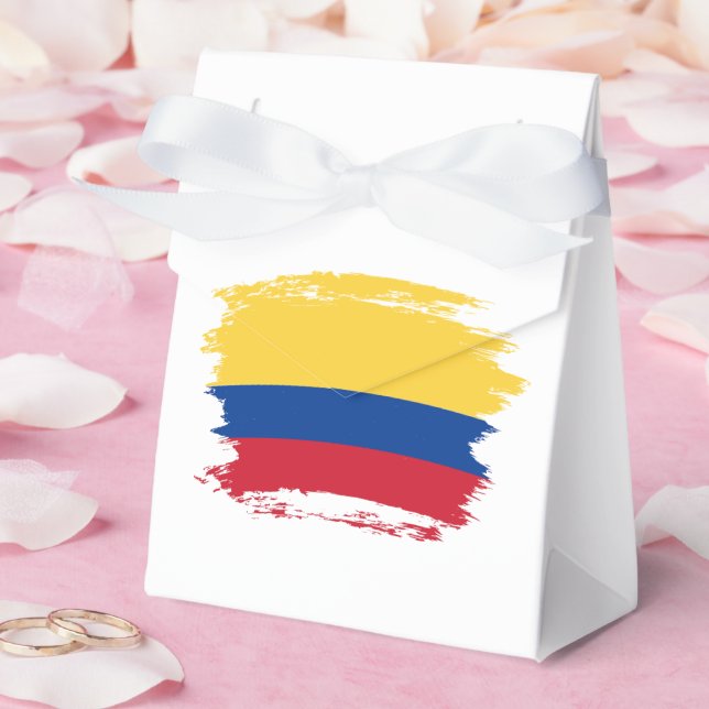 Colombia flagga presentaskar (Bröllop)