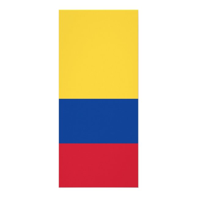 Colombia flagga reklamkort (Framsidan)