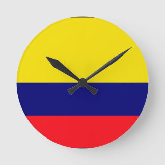 Colombia flagga rund klocka