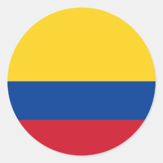 Colombia flagga runt klistermärke