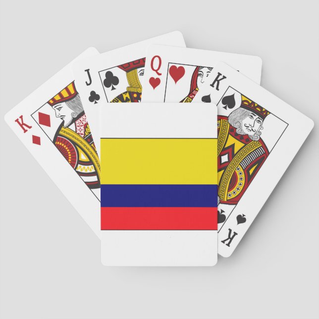 Colombia flagga spel kort (Baksidan)