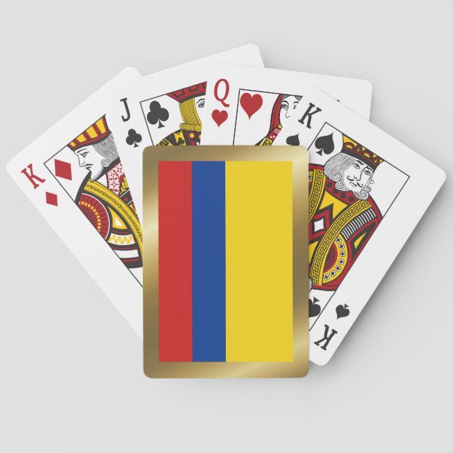 Colombia Flagga Spelkort (Baksidan)