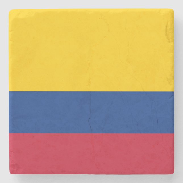 Colombia Flagga Stenunderlägg (Framsidan)