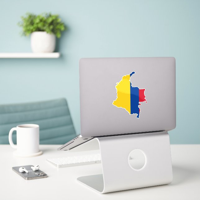 Colombia Flagga Sticker Klistermärken (Laptop På Skrivbordet)