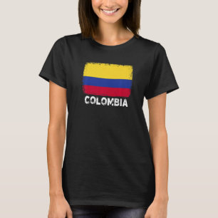 Colombia Flagga Support Colombias People Women Man T Shirt