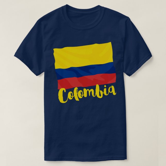 Colombia Flagga T-Shirt (Design framsida)