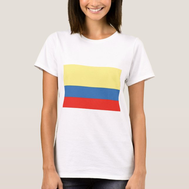 Colombia Flagga T Shirt (Framsida)