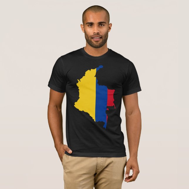 Colombia Flagga T Shirt (Hel framsida)